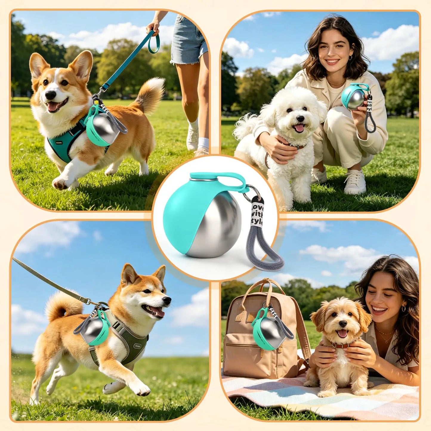 AquaRover-Portable Dog Water Bottle Stainless Steel